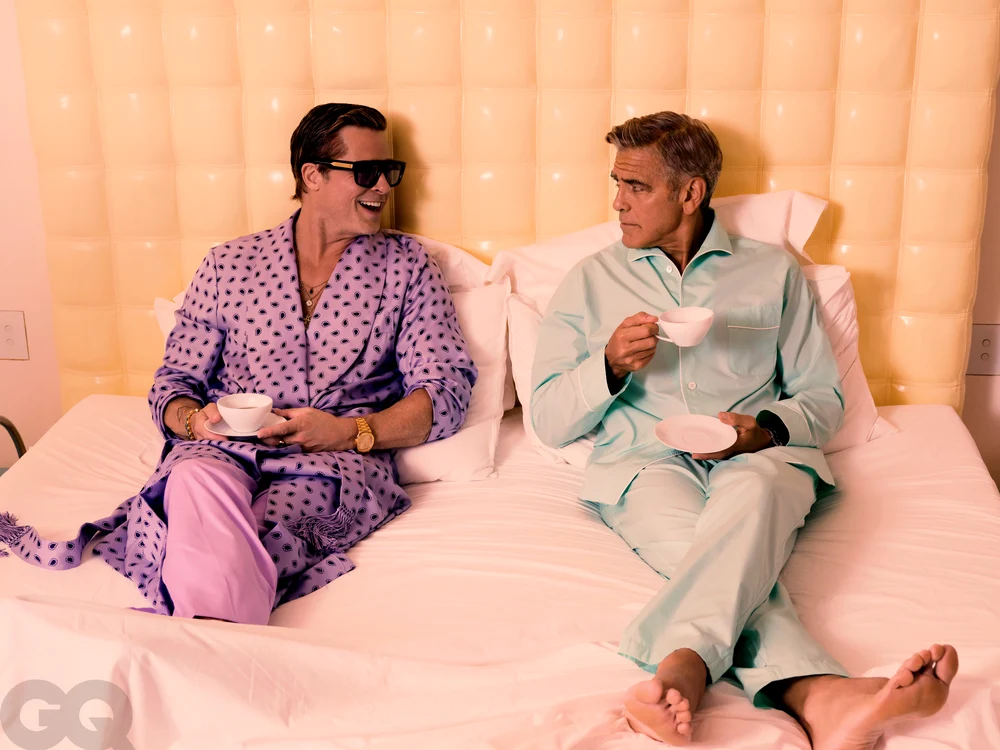 Brad Pitt și George Clooney în GQ, Profimedia (1) jpg