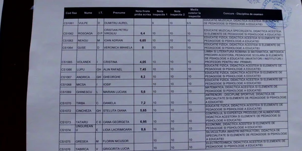definitivat profesori caras severin