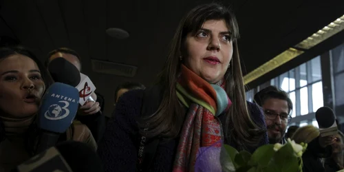 Laura Codruţa Kovesi - Otopeni - întoarcere de la Bruxelles / FOTO Inquam Photos / George Călin / 27 feb 2019