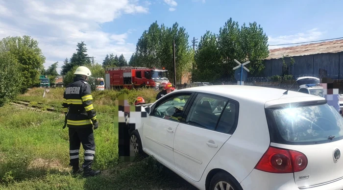 Accidentul a avut loc în Curtea de Argeş Foto: ISU Argeş