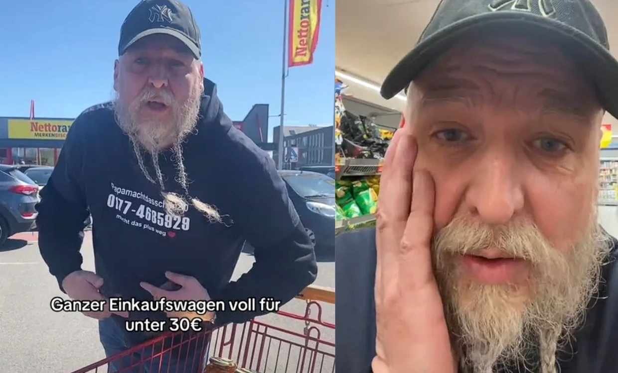 Un german a devenit viral după ce a arătat cât costă cumpărăturile în Olanda / foto: colaj TikTok