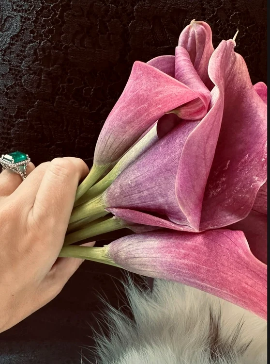 Dana Budeanu a adus flori la înmormântarea Deliei Budeanu / foto: Dana Budeanu Instagram