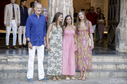 Letizia, Felipe, Leonor și Sofia, vizită la muzeu