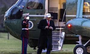 Trump se întoarce la Casa Albă din Detroit FOTO EPA EFE jpg