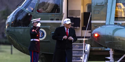 Trump se întoarce la Casa Albă din Detroit FOTO EPA EFE jpg