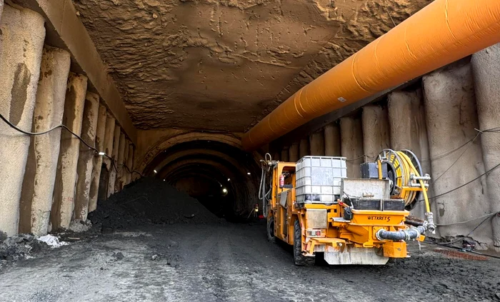 Lucrările în tuneluri. Foto: DRDP Timișoara