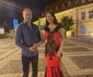 Medana și Alin Oprea, în Piața Mare din Sibiu foto: Click!