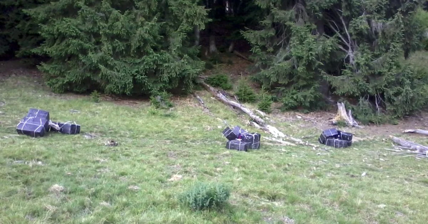 Poliţiştii de frontieră au confiscat aproximativ 5.000 de pachete de ţigări Foto: Adevărul