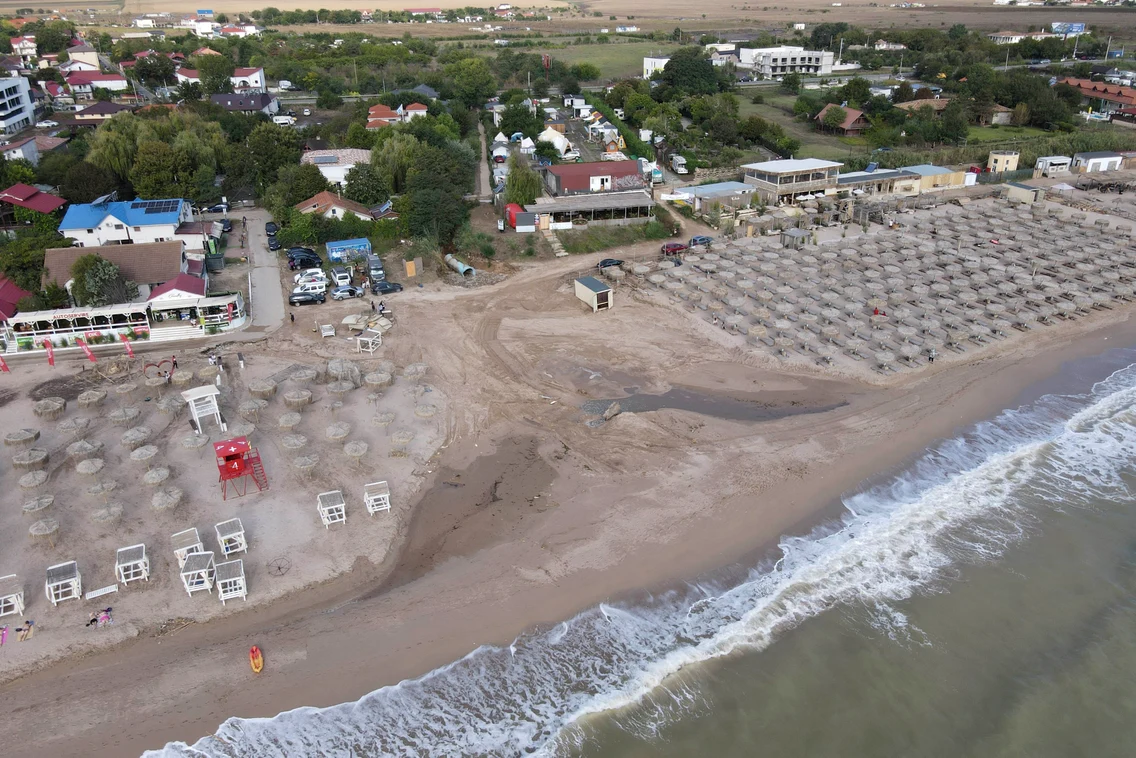 Urmări ale furtunii din 31 august 2024 din Vama Veche, în județul Constanța. FOTO Inquam Photos / Alex Nicodim