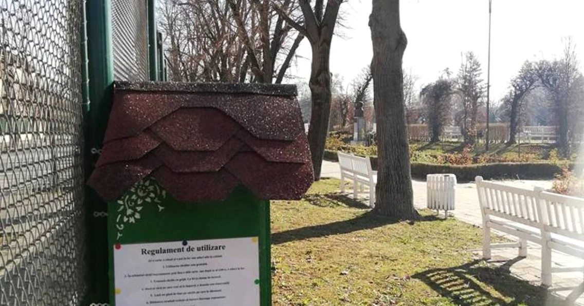 Noua căsuţa cu cărţi din Parcul Rozelor 