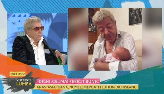 Ion Dichiseanu și-a prezentat nepoata la emisiunea ”Vorbește lumea”