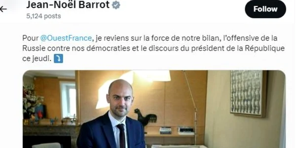 Jean Noel Barrot, foto Instagram