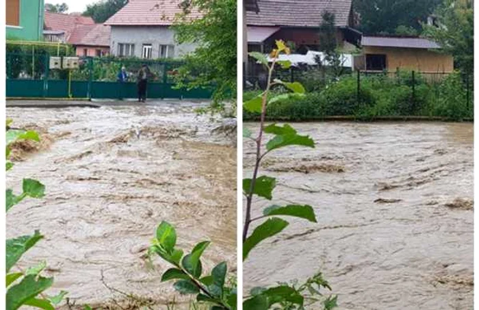 Viitură pe Valea Aiudului. Foto: Facebook/ Gabita Suciu