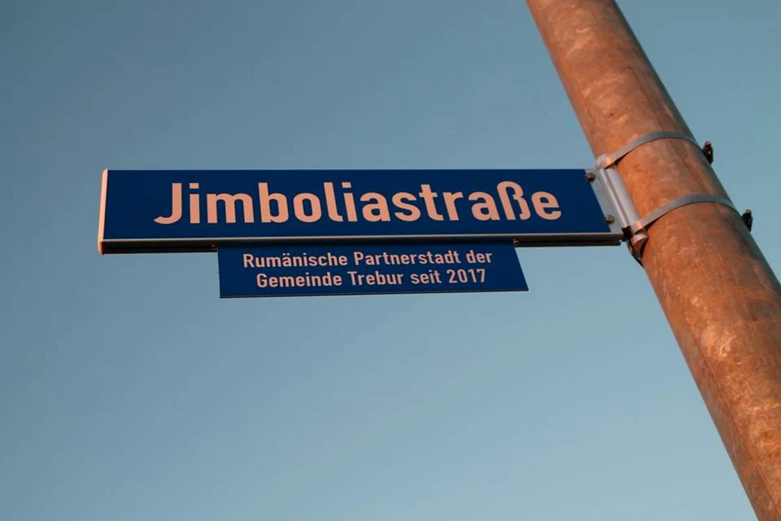 Panou în oraşul Trebur FOTO Facebook/Jimbolia
