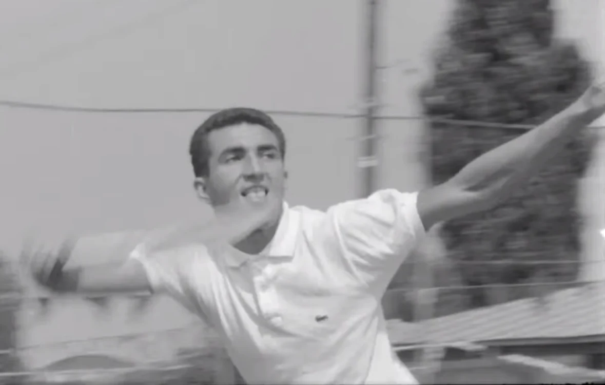 Ion Țiriac pe vremea când era student