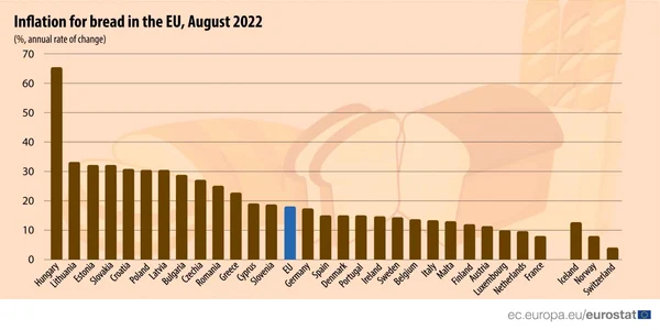evoluția prețurilor la pâine inflatie eurostat