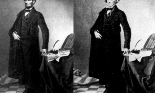 Portretul lui Abraham Lincoln, probabil prima fotografie modificată din istorie jpeg