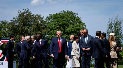 donald trump la summitul G7 jpg