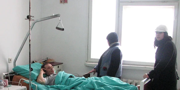 Bărbatul a necesitat internarea pe secţia de Ortopedie