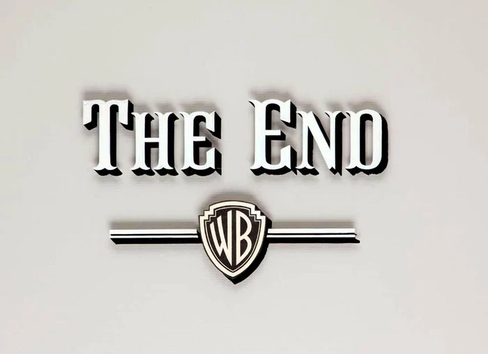 warner bros the end vintage hollywood movie title camera art jpg jpeg