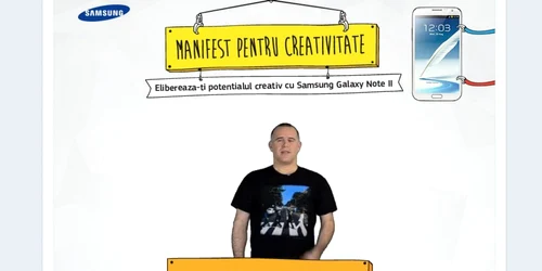 manifest pentru creativitate samsung