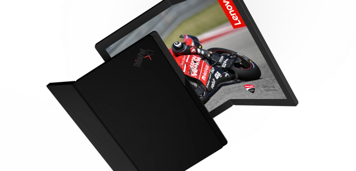 Lenovo laptop cu ecran pliabil FOTO via Lenovo