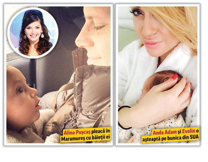 Mirela Boureanu Vaida şi micuţa Carla au făcut şedinţă foto de CrăciunFoto Arhivă Personală