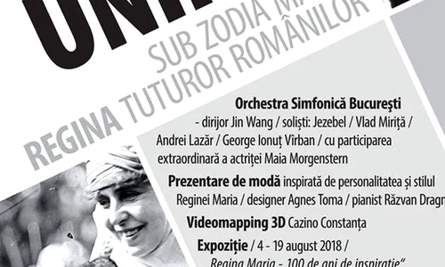 Eveniment la Cazinoul din Constanţa: UNIREA sub zodia Mariei, REGINA tuturor românilor jpeg