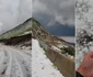 Covor de gheață pe Transalpina în plină vară Capturi video