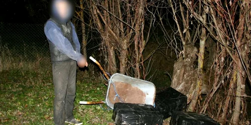 contrabanda de tigari cu roaba. FOTO