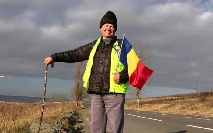 Ion Mărgineanu pe drum spre Alba Iulia FOTO: Arhiva personală