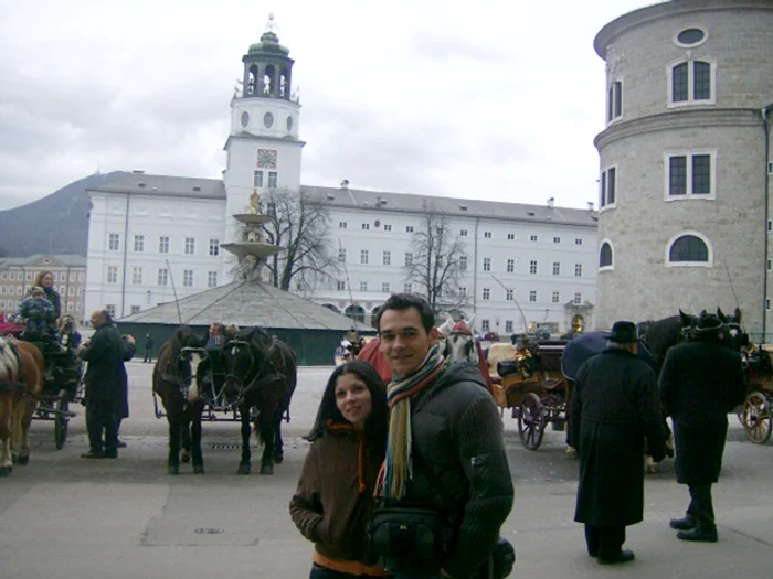 Răzvan Simion şi Diana, în vacanţă la Salzburg, în 2007