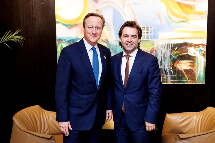 David Cameron a avut o întrevedere cu Nicu Popescu. FOTO: Facbook