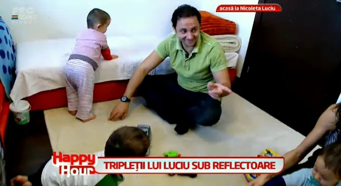 Catalin Maruta a avut grija de tripletii Nicoletei Luciu