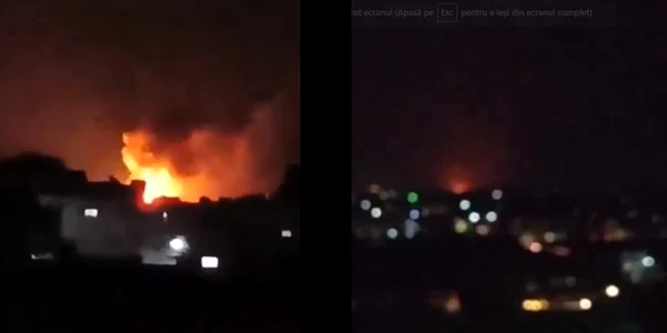 Atac israelian Alep Captura video Twitter jpg