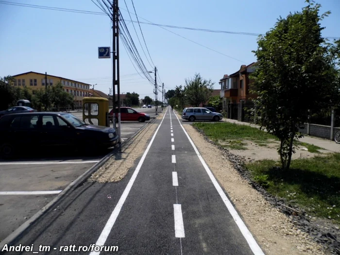 Pista de biciclete de la Giroc FOTO