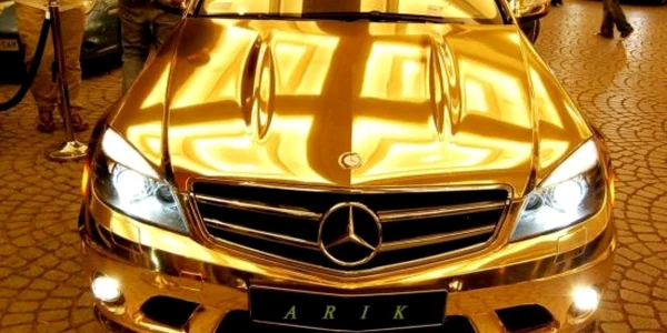 Gold Mercedes Benz