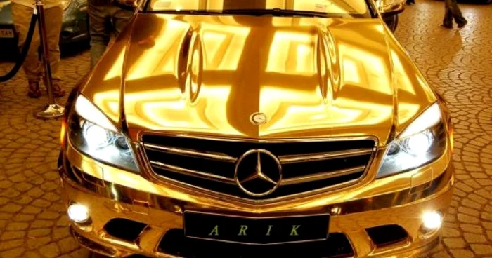 Gold Mercedes Benz