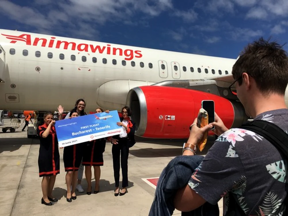 
    Primul zbor direct București-Tenerife, cu Animawings (cea mai nouă companie aeriană din România, parte a Memento Group), a avut loc sâmbătă, 19 iunie  