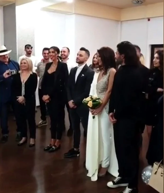 Pepe şi Raluca, naşi de cununie pentru bateristul trupei cu care cântă artistul foto: captură video