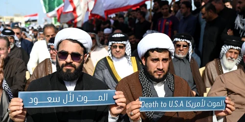 Demonstrații protestează față de atacurile asupra Iranului FOTO Profimedia