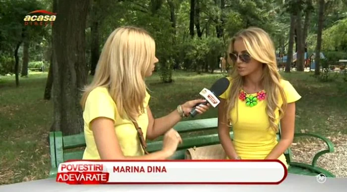 Chiar dacă problemele de sănătate nu îi dau pace, Marina zâmbeşte şi încearcă să fie puternică (captură: Acasă TV)