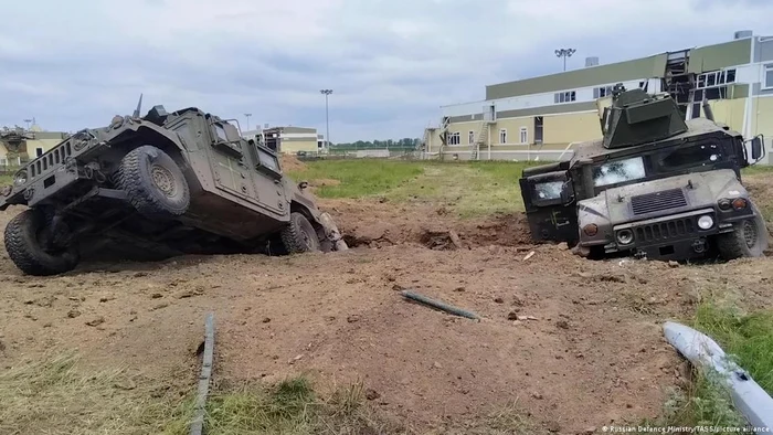 Maşini ale unor "sabotori ucraineni" distruse în mai 2023 în regiunea Belgorod