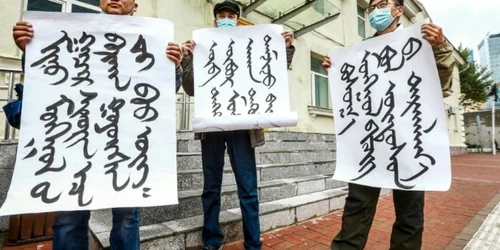 Etnicii mongoli protesteaza fata de noua politica lingvistica a Chinei FOTO AFP