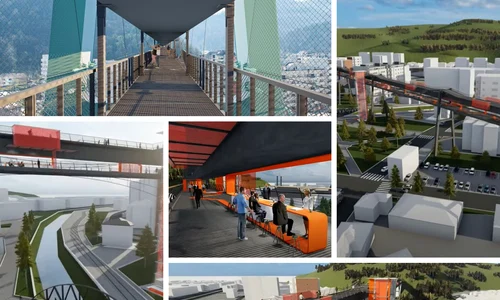 Funicularul din Reșița va fi transformat în promenadă suspendată (foto: ADR Vest)