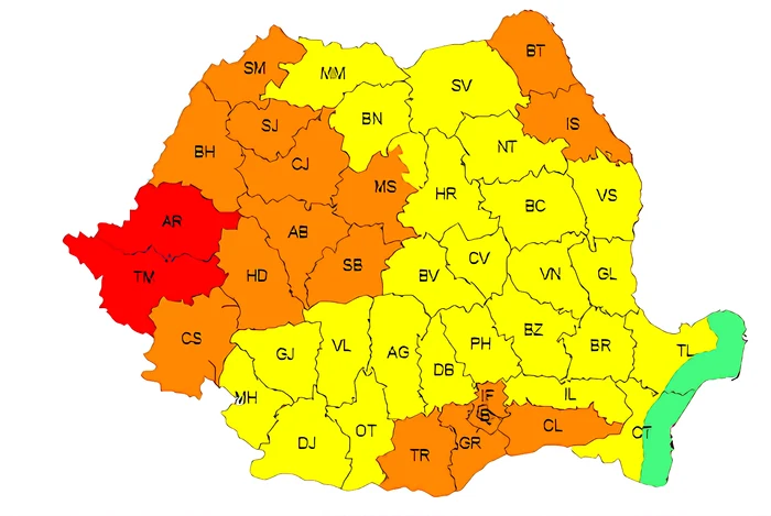 Caniculă și disconfort termic, în aproape toată țara - Foto ANM
