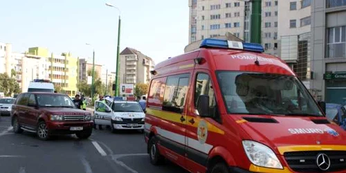 Victima a fost transportaă la spital