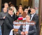 Sicriul cu trupul neînsuflețit al lui Horia Moculescu a părăsit sâmbătă Teatrul Constantin Tănase și a fost dus la Cimitirul Bellu foto: Facebook 