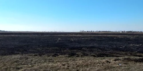 slobozia incendiu de vegetatie uscata FOTO ISU Ialomita