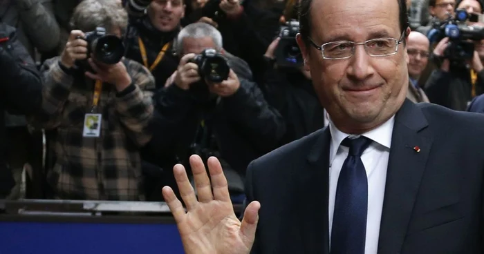 Preşedintele francez Francois Hollande a fost ţinta unui protest faţă de mariajele gay. FOTO: Reuters